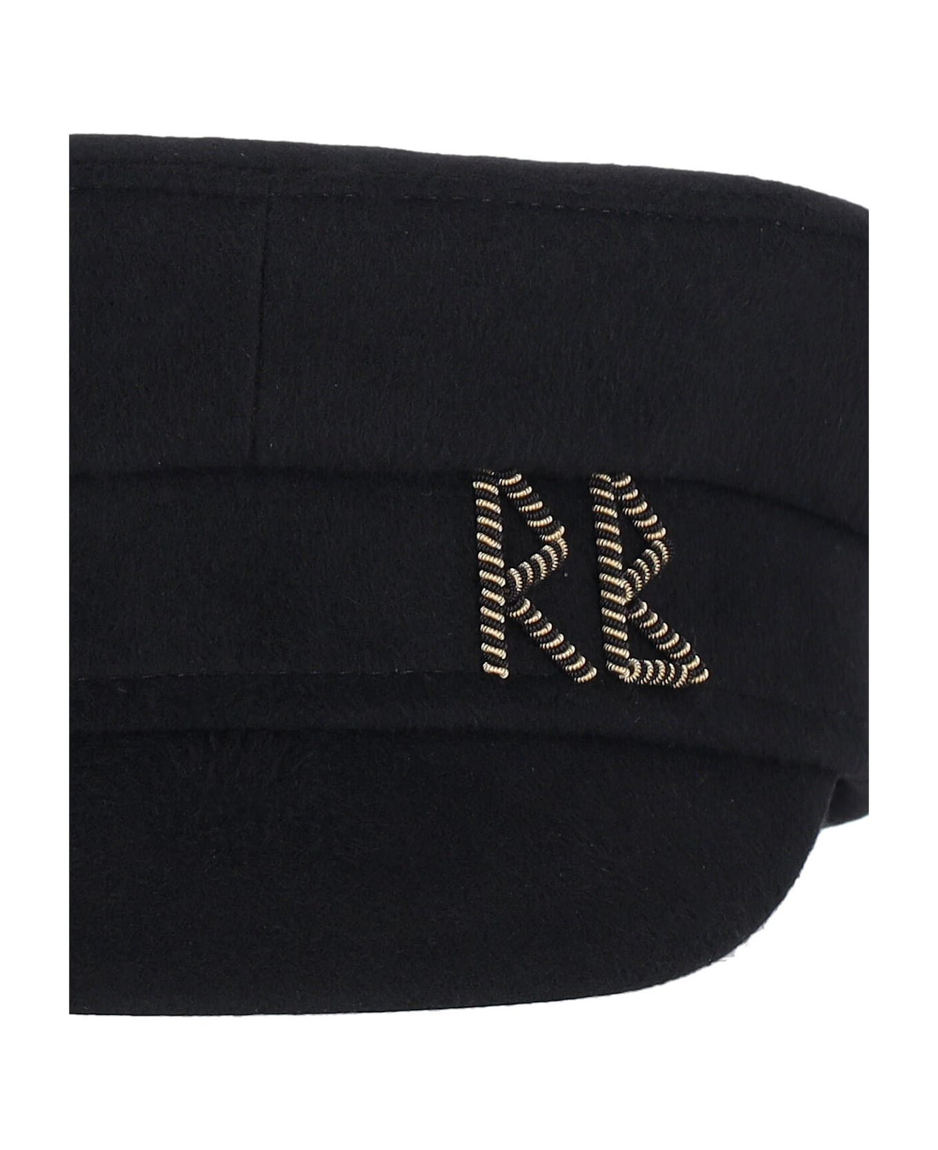 Wool Hat With 'baker Boy' Brooch - 3