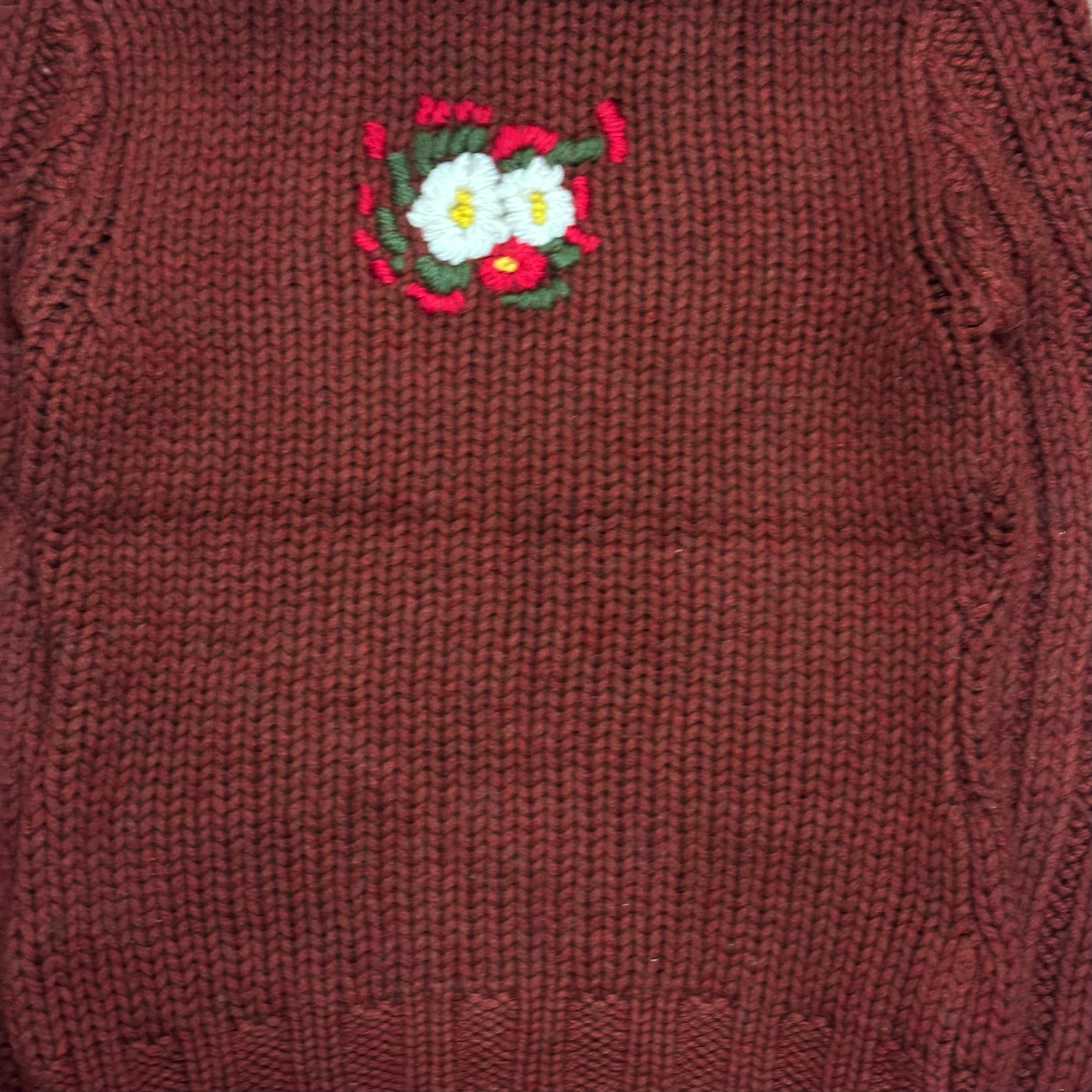 D&G - D&G Fall Winter 2002 Embroidered Floral Knit Cardigan - 5