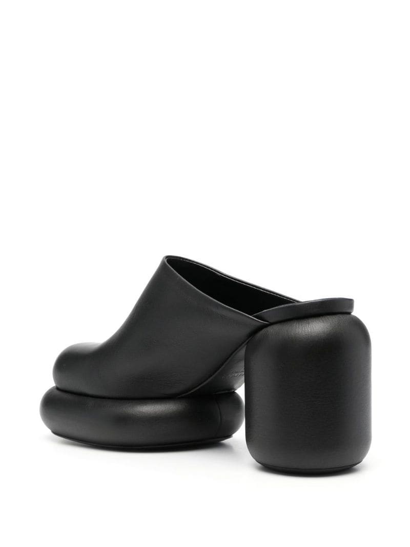 95mm block heel leather mules - 3