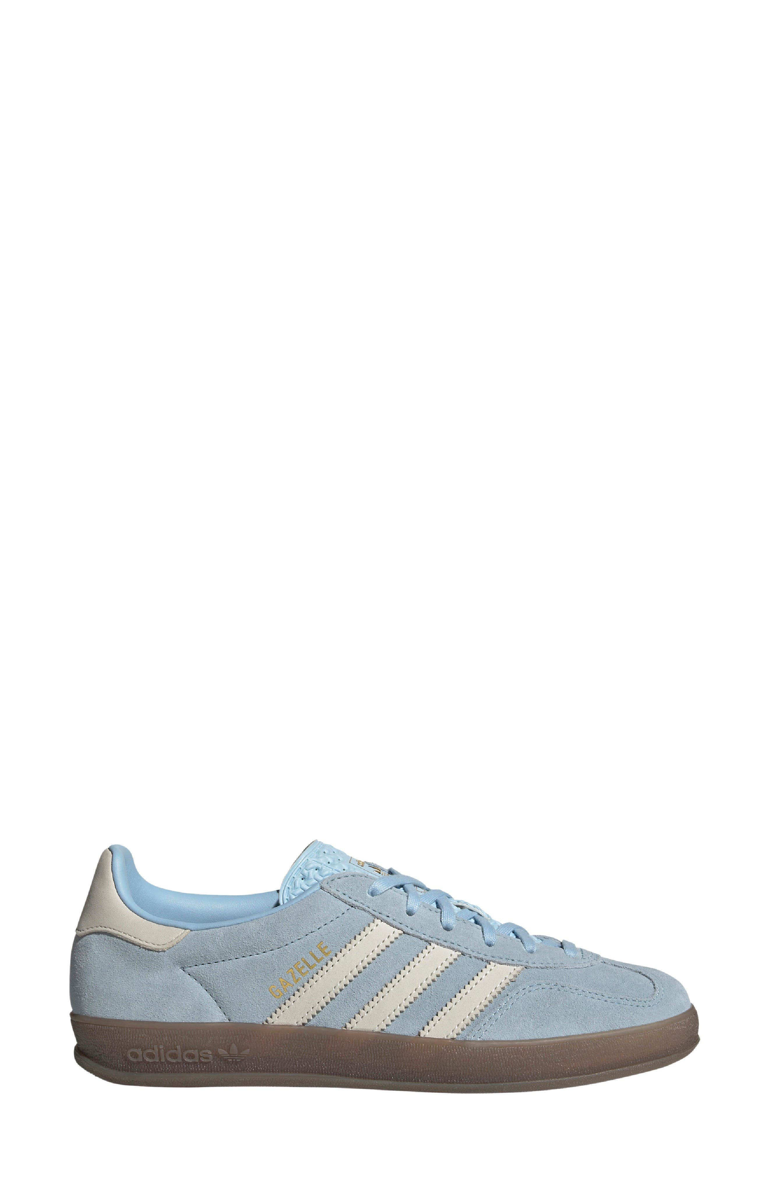 adidas Gazelle Indoor Sneaker in Clear Sky/Off White/Gum at Nordstrom - 3