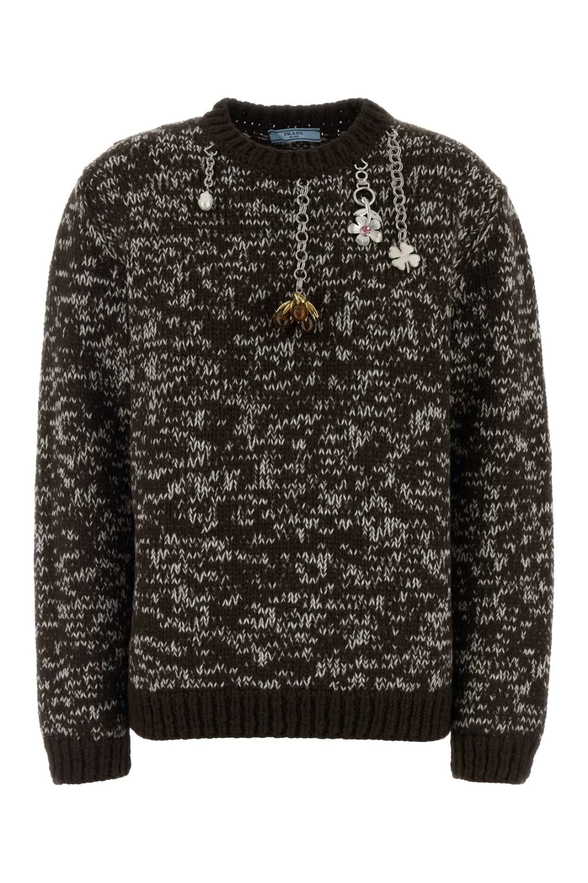 Prada Women Two-Tone Wool Oversize Sweater - 1