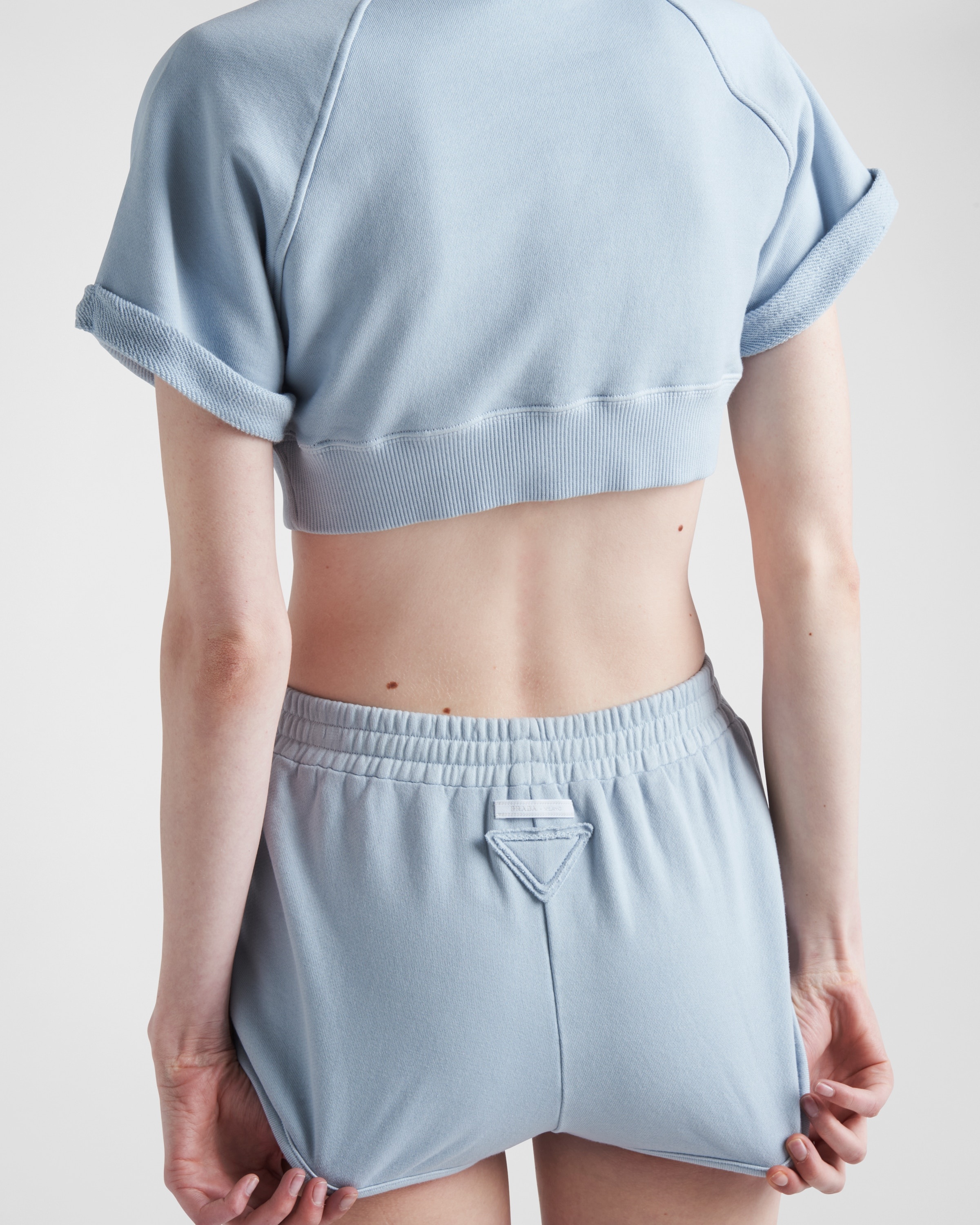 Cotton fleece shorts - 5