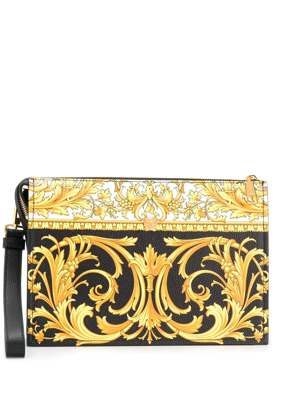 Barocco print clutch - 1