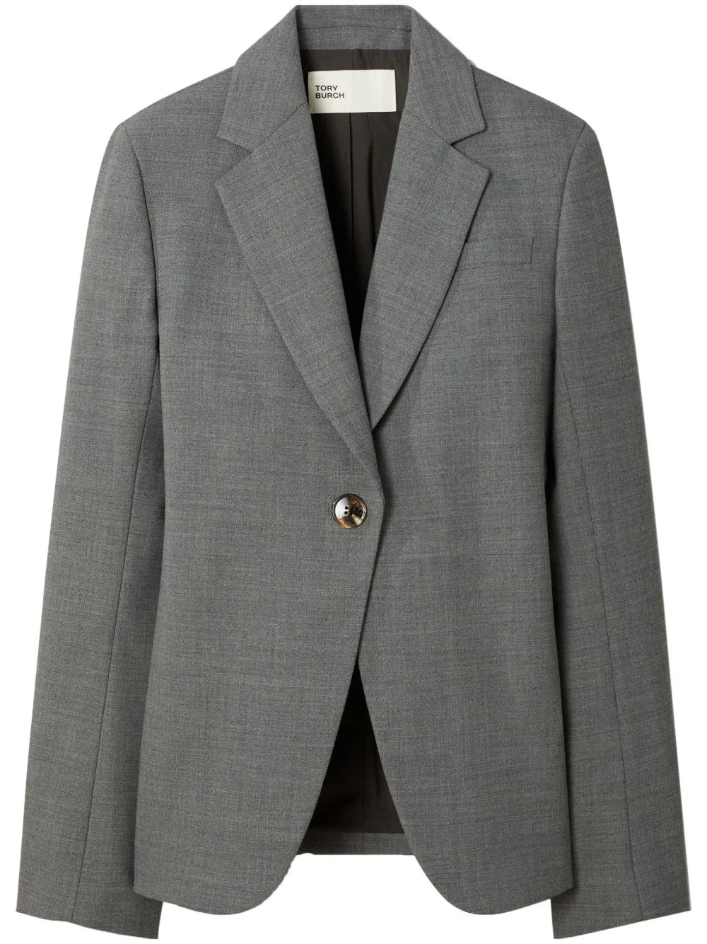 stretch flannel blazer - 1