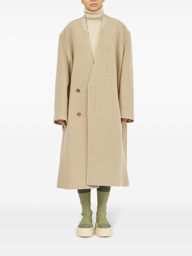 MM6 Maison Margiela oversized pile coat outlook