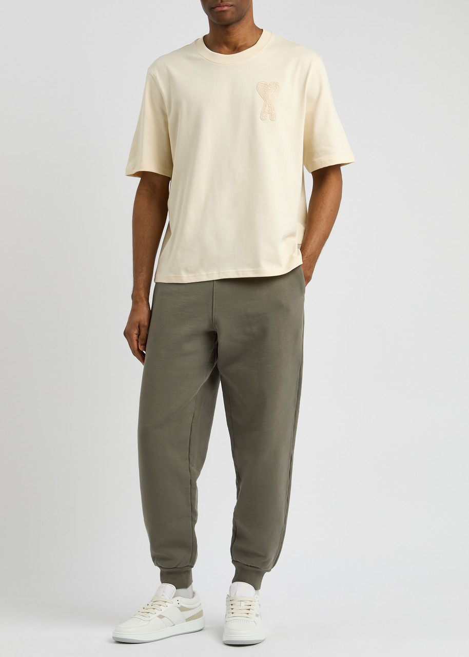 Ami Paris Logo-embroidered Cotton Sweatpants - 4