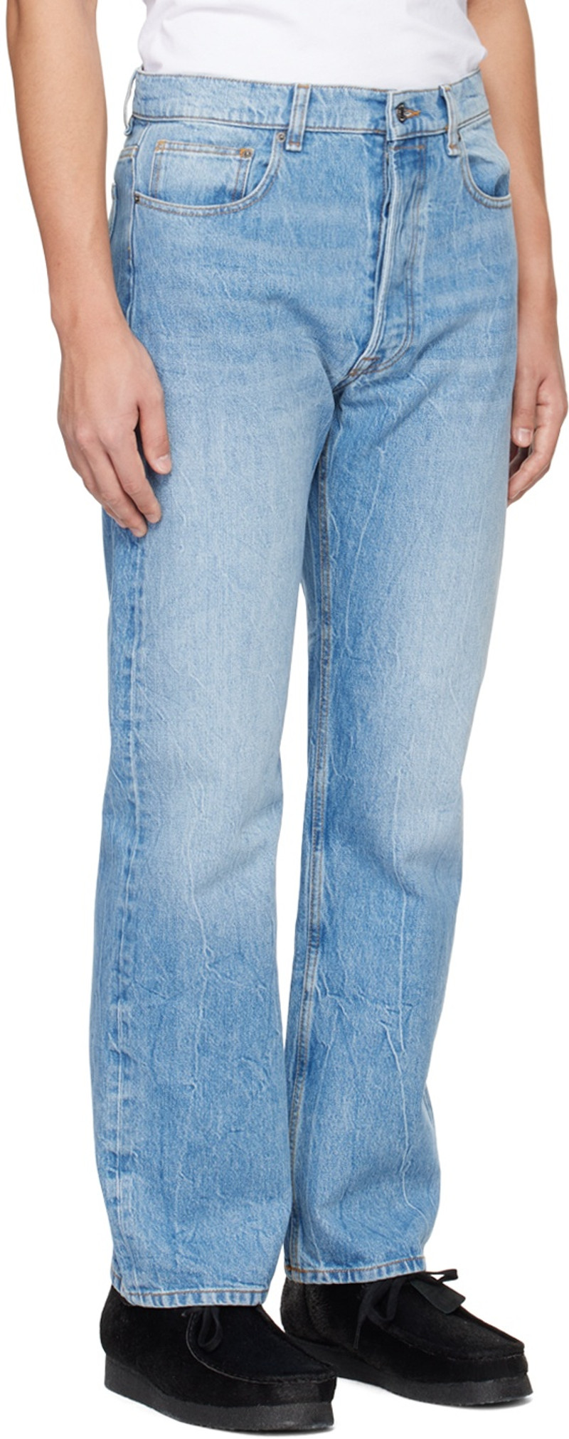 Wood Wood Blue Al Jeans outlook
