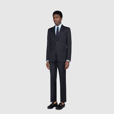 GUCCI Straight fit G dot wool suit outlook