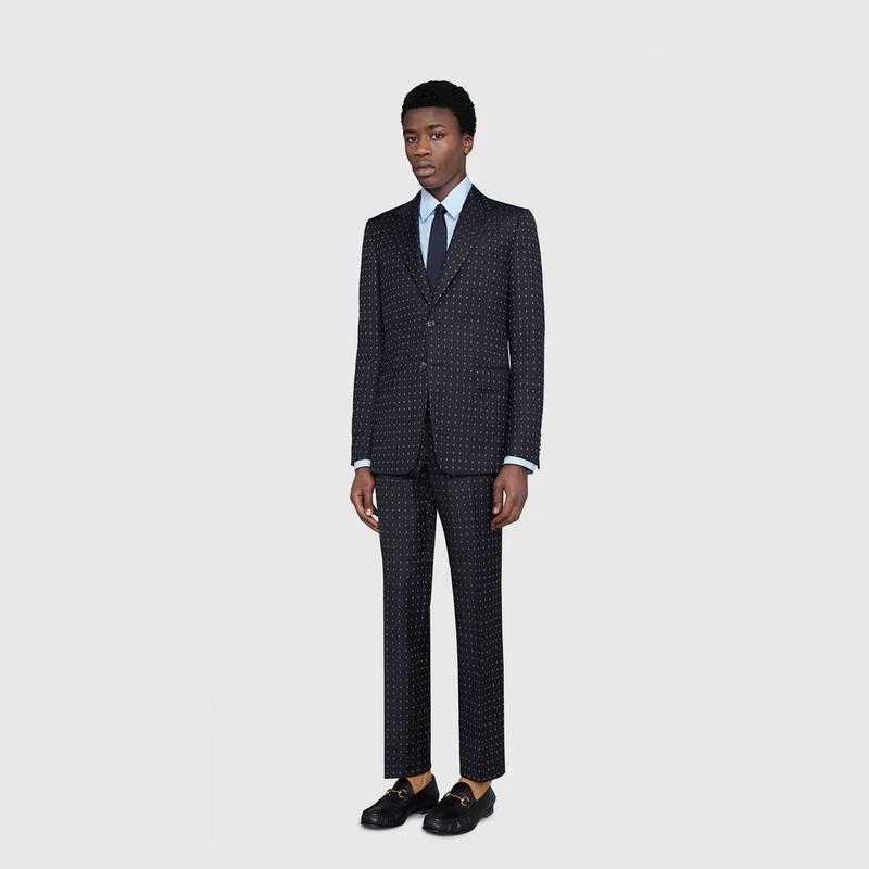 GUCCI Straight fit G dot wool suit outlook