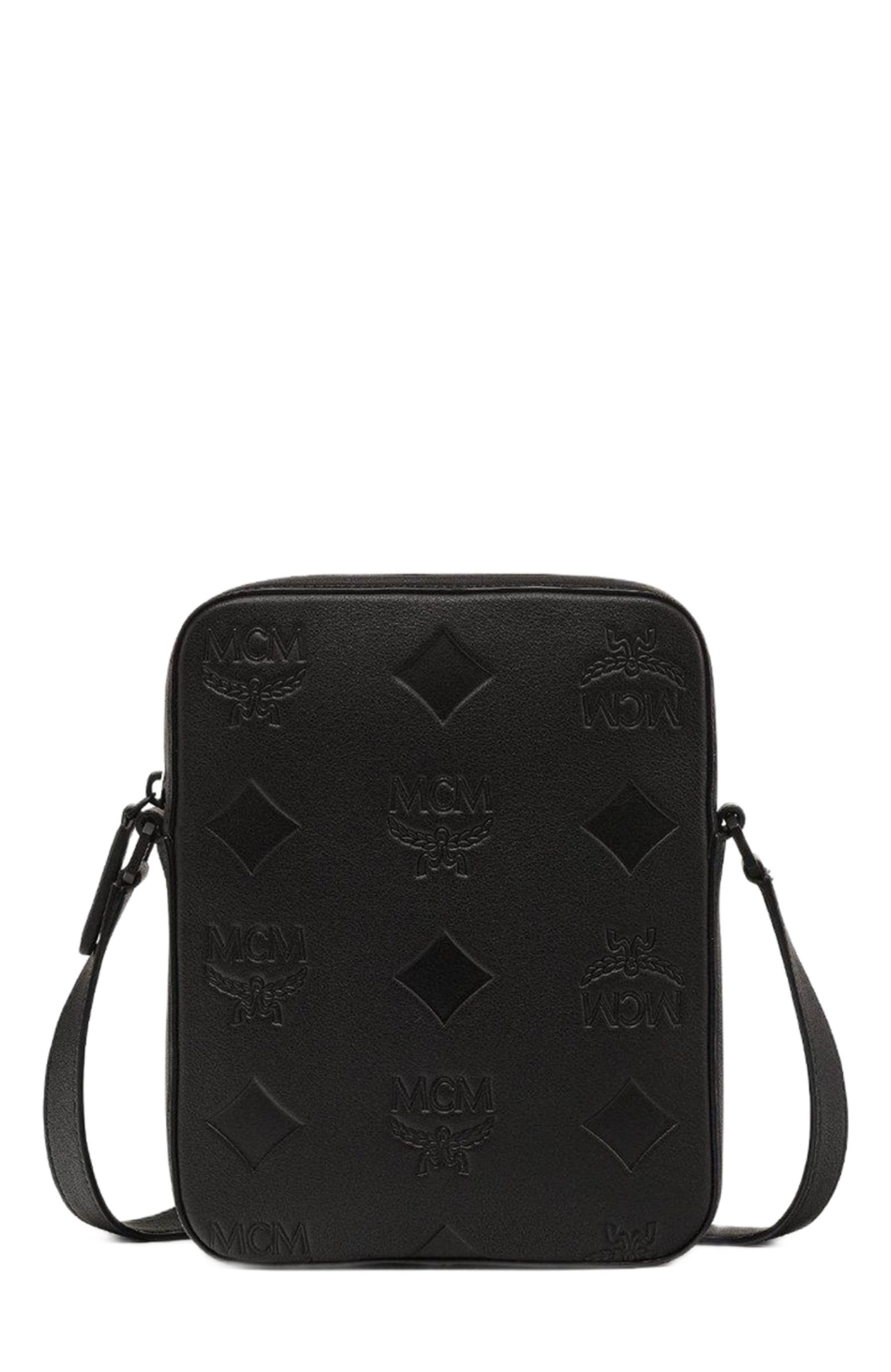 MCM Klassik Crossbody in Maxi Monogram Leather in Black at Nordstrom - 1