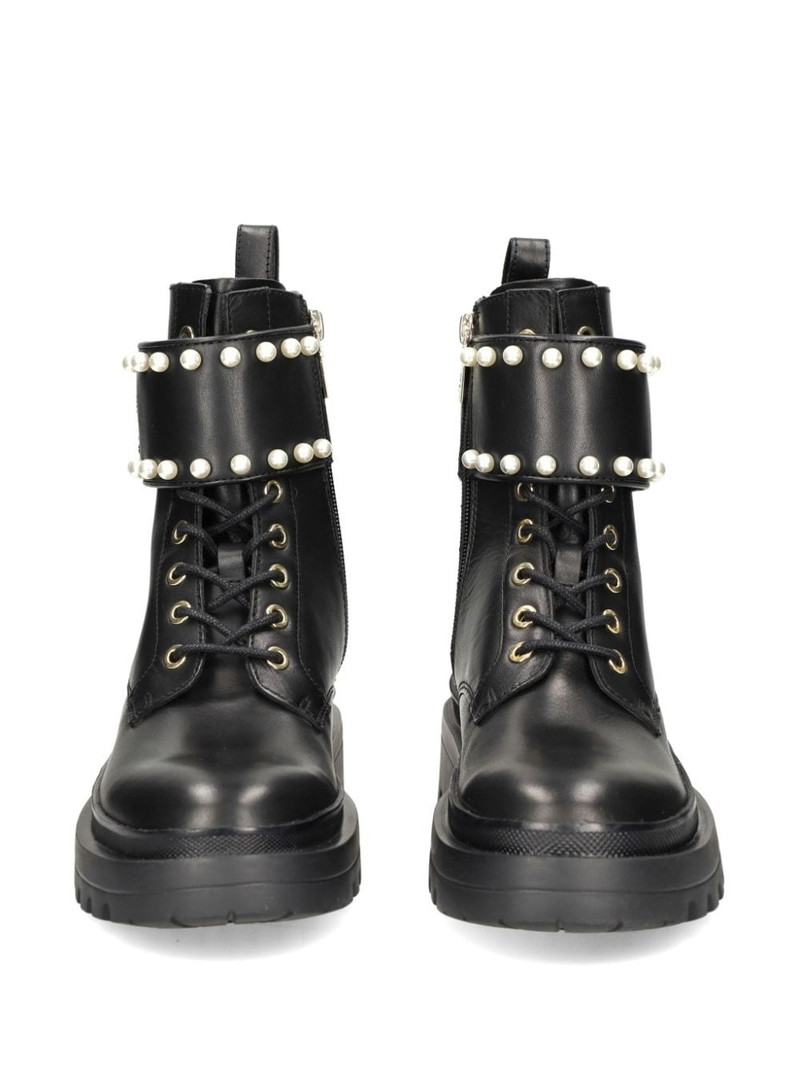 faux-pearl ankle boots 4