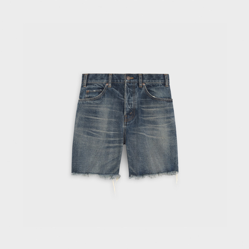 BERMUDA SKATE PANTS IN DARK UNION WASH DENIM 1
