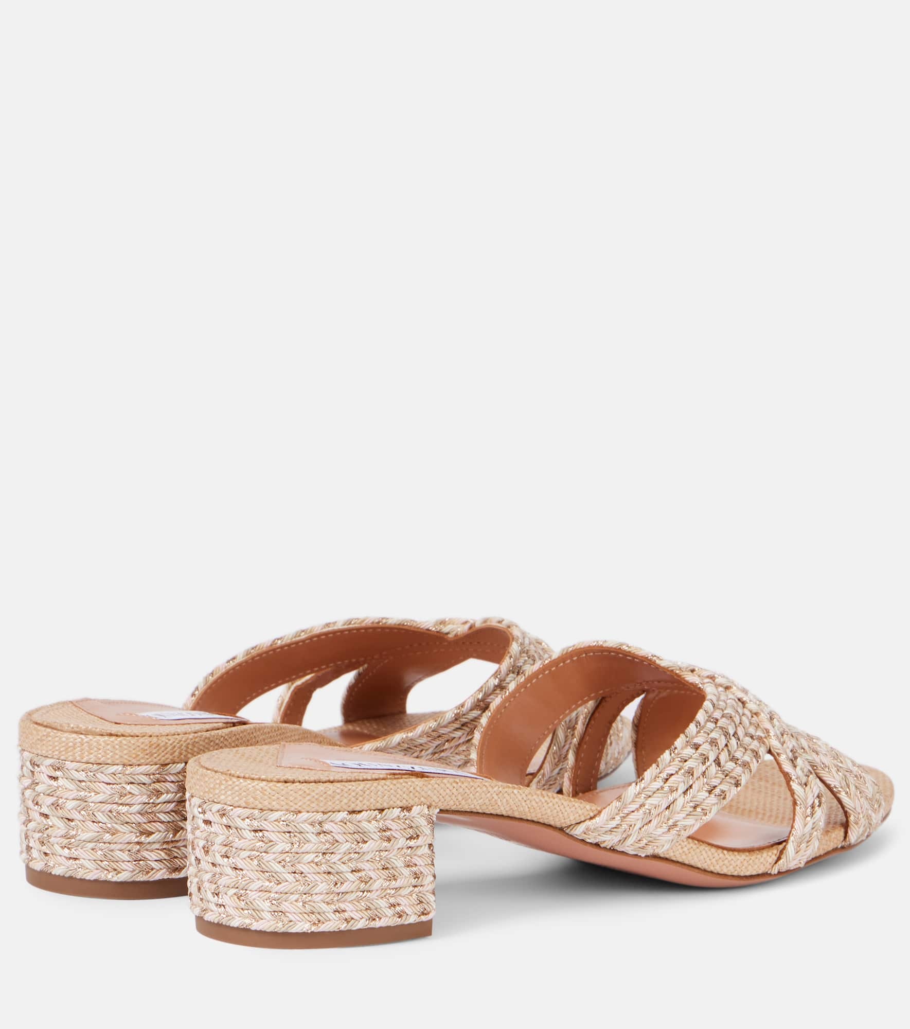 Sundance Beach 35 raffia mules - 2