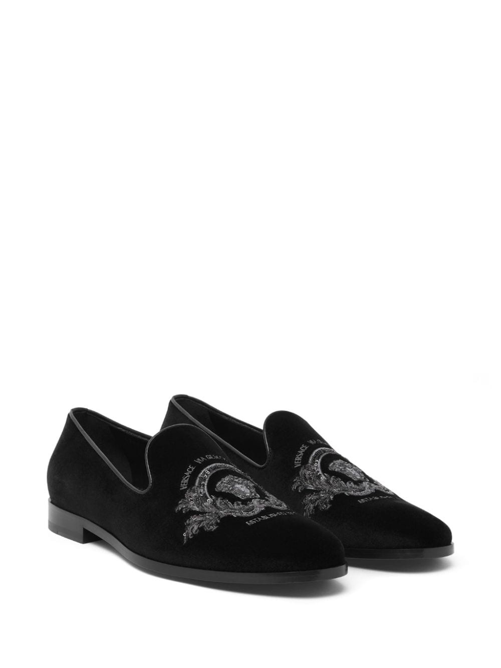Medusa Milano velvet slippers - 2