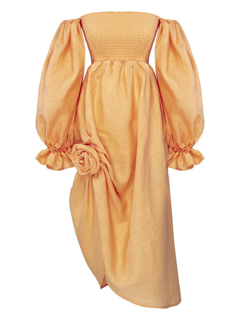 Atlanta off-the-shoulder smocked dress 1