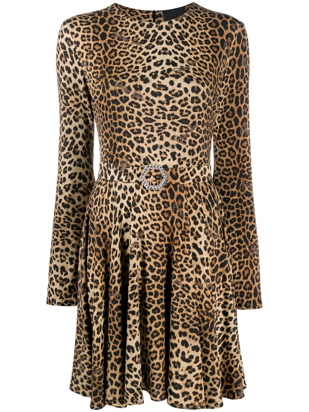 Gilda leopard-print mini dress - 1