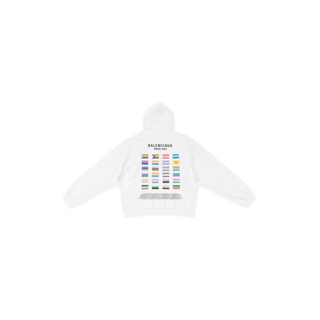 Men's Pride 22 Hoodie Boxy Fit in White - 6