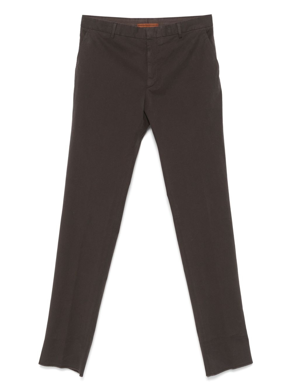 stretch-design chino trousers - 1