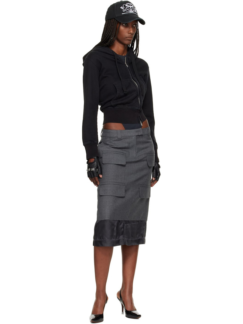 VAQUERA Black Twisted Hoodie outlook