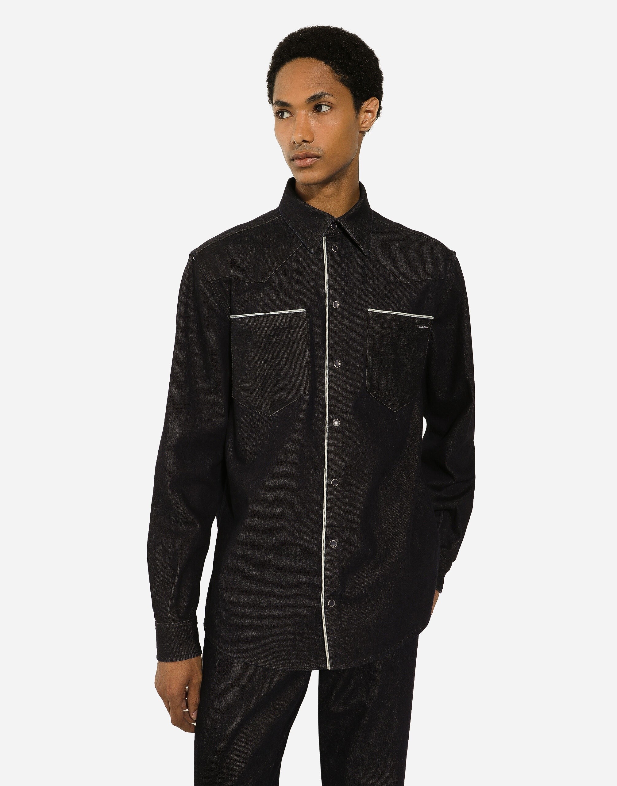 Selvedge denim Gold-fit shirt - 4