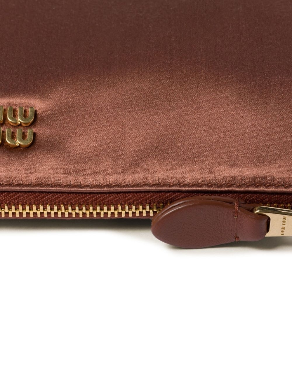 logo-lettering clutch bag - 3