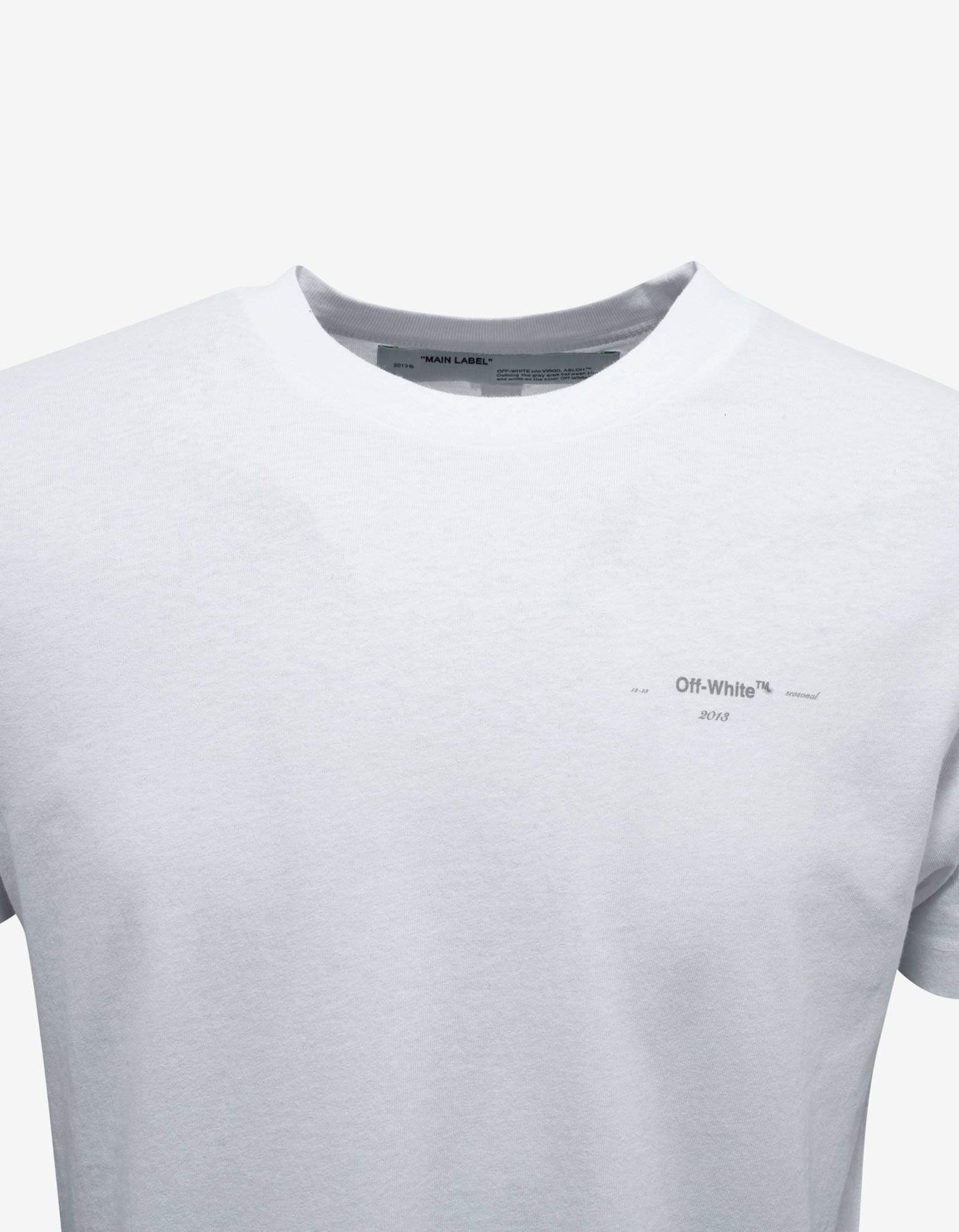 Off-White White Off-White Logo Print T-Shirt - 3