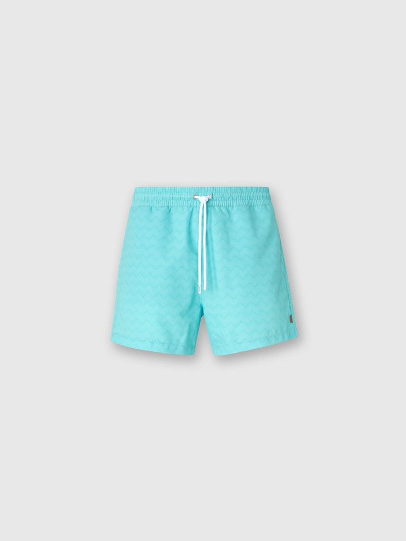Tonal zigzag swim trunks 1