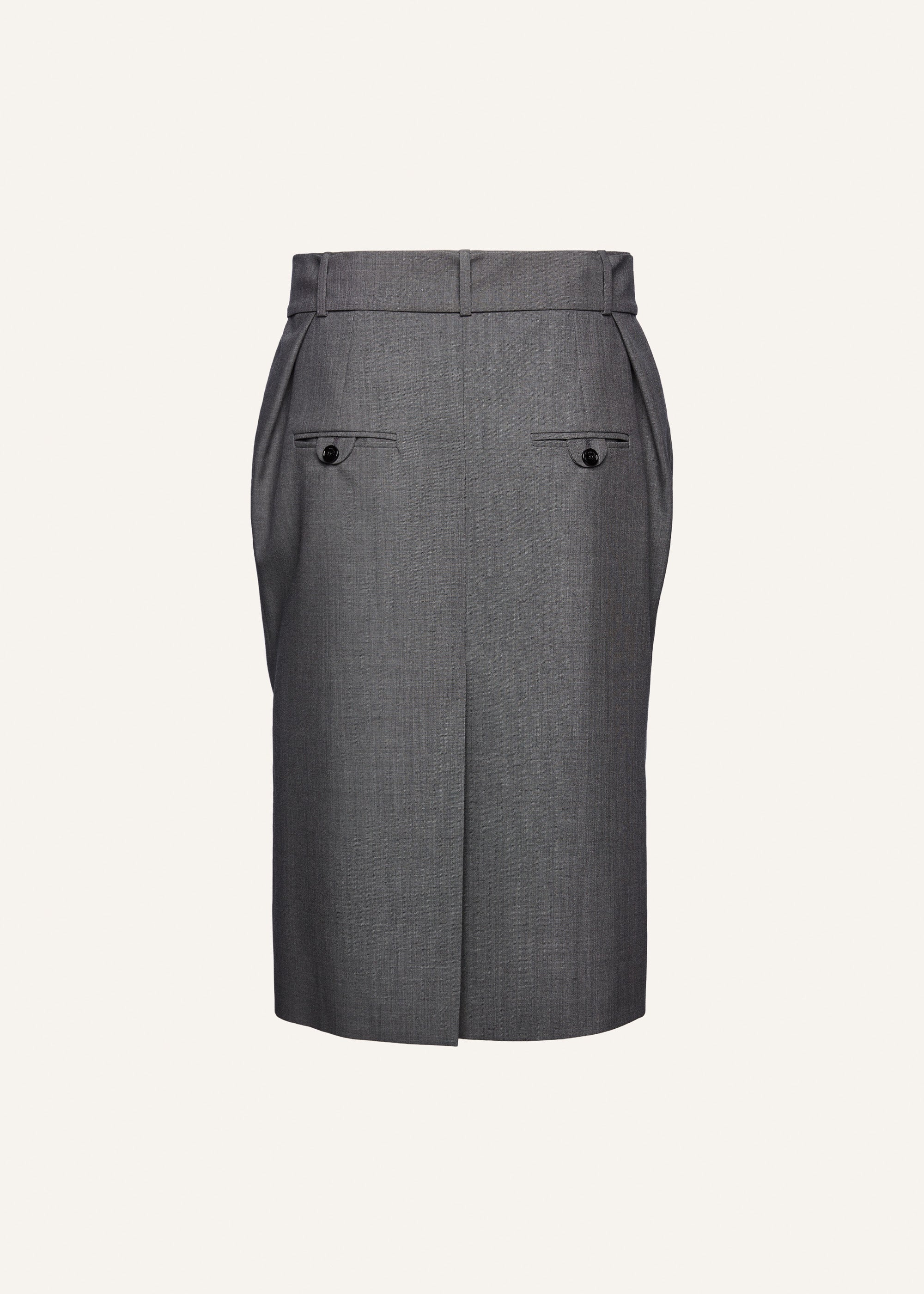 Belted midi skirt in grey - 2