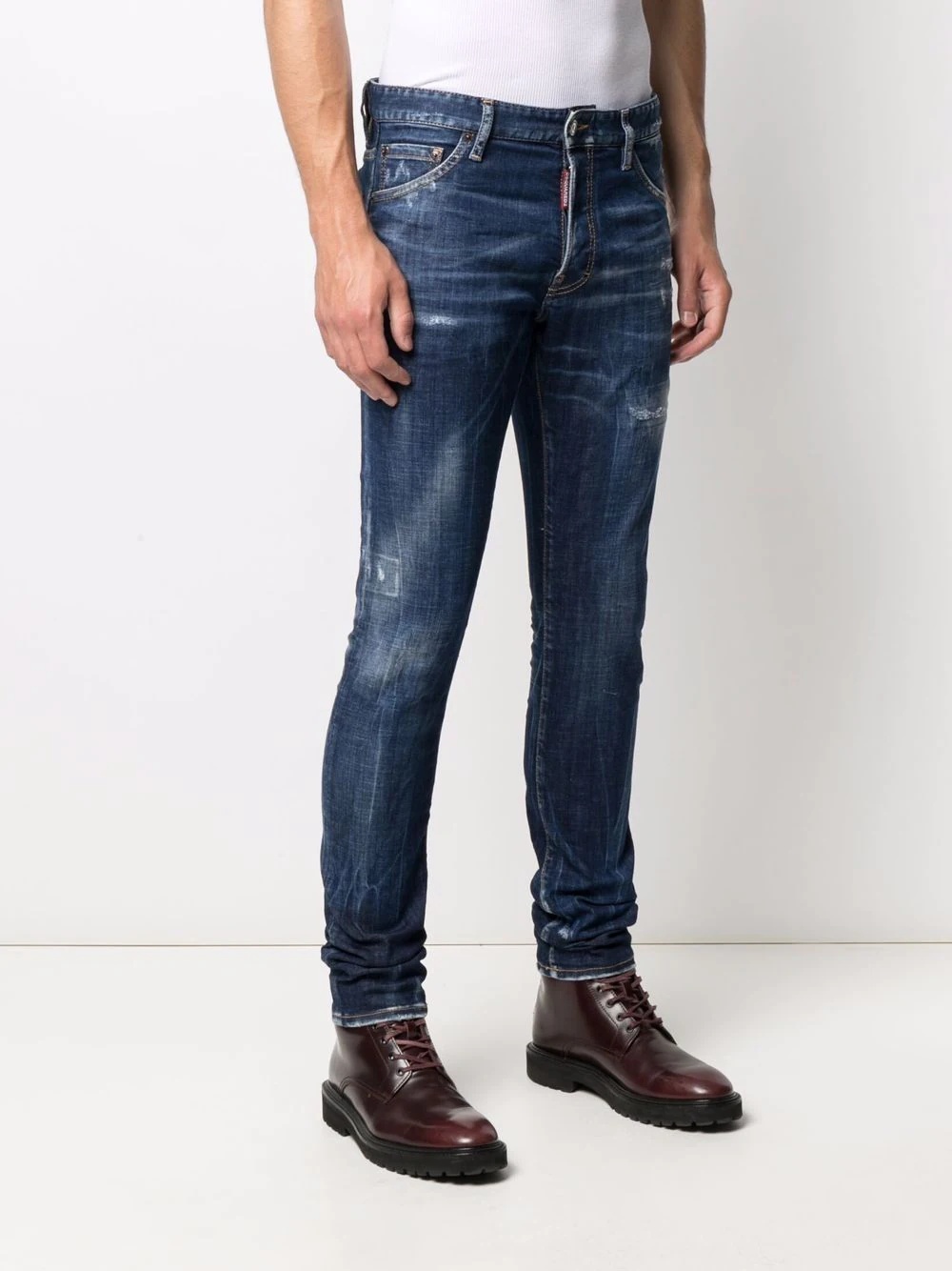 mid-rise slim-fit jeans - 3