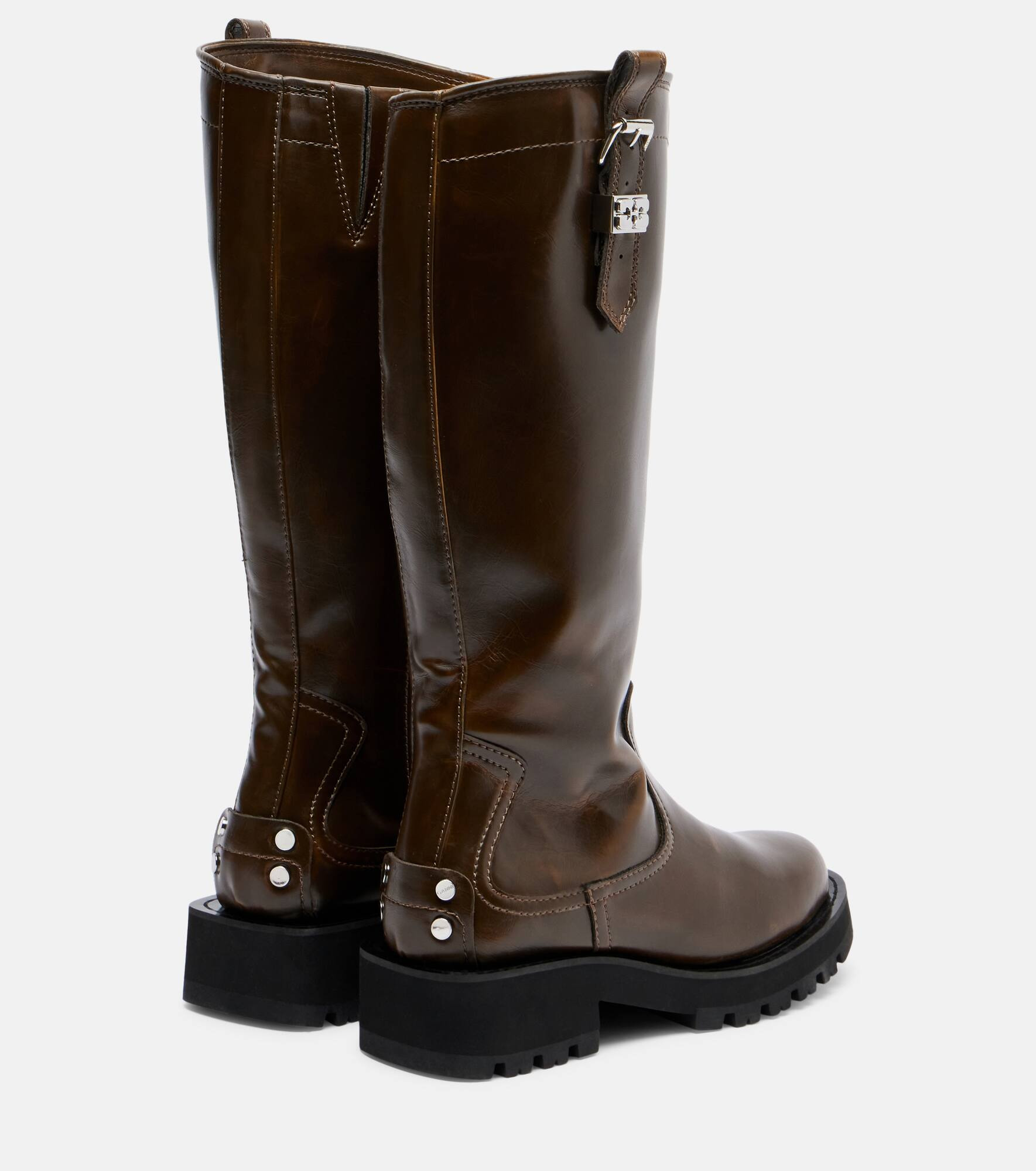 Studs knee-high boots - 2