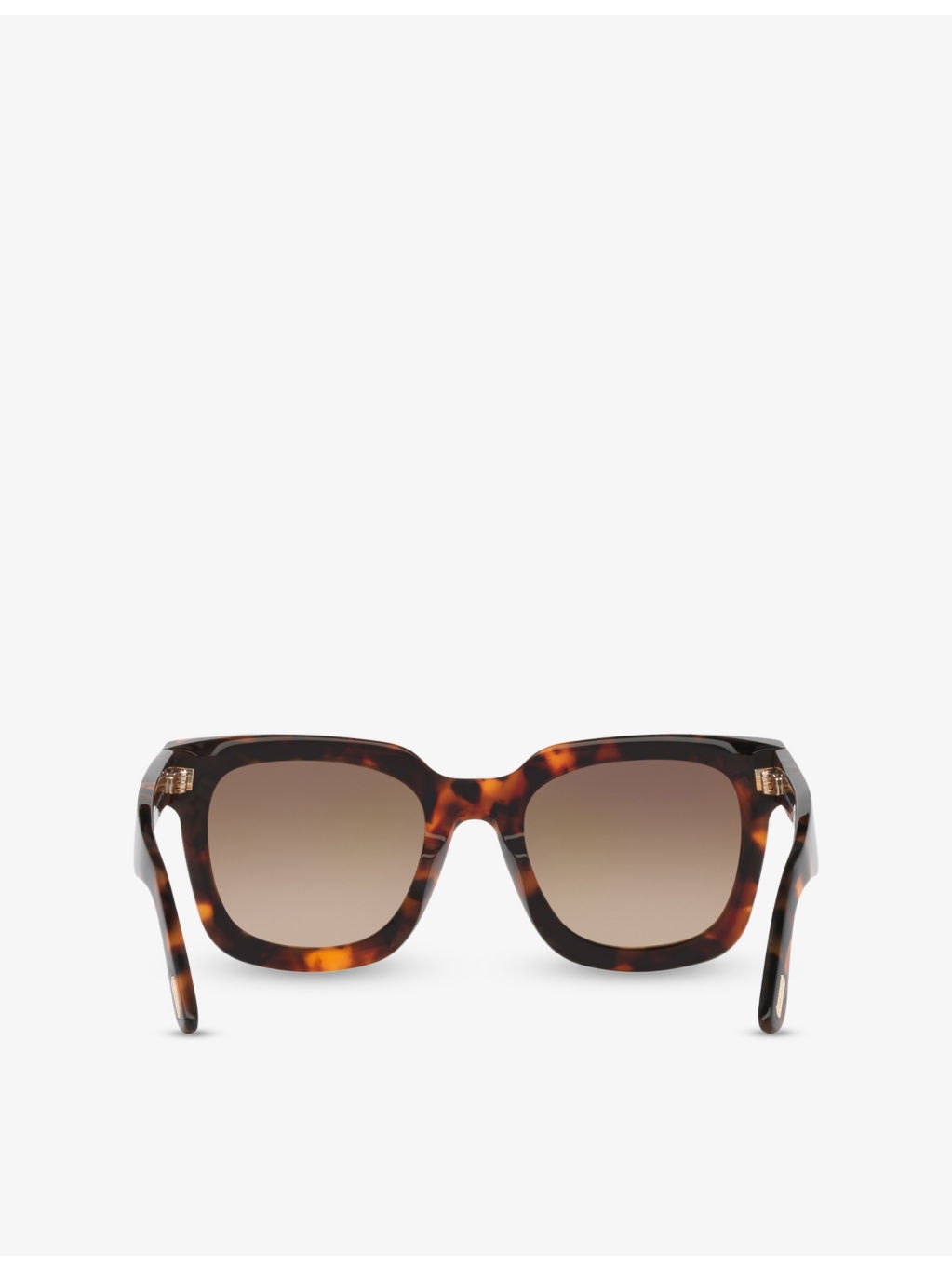 TR001843 Leigh Square-Frame Tortoiseshell Acetate Sunglasses - 3