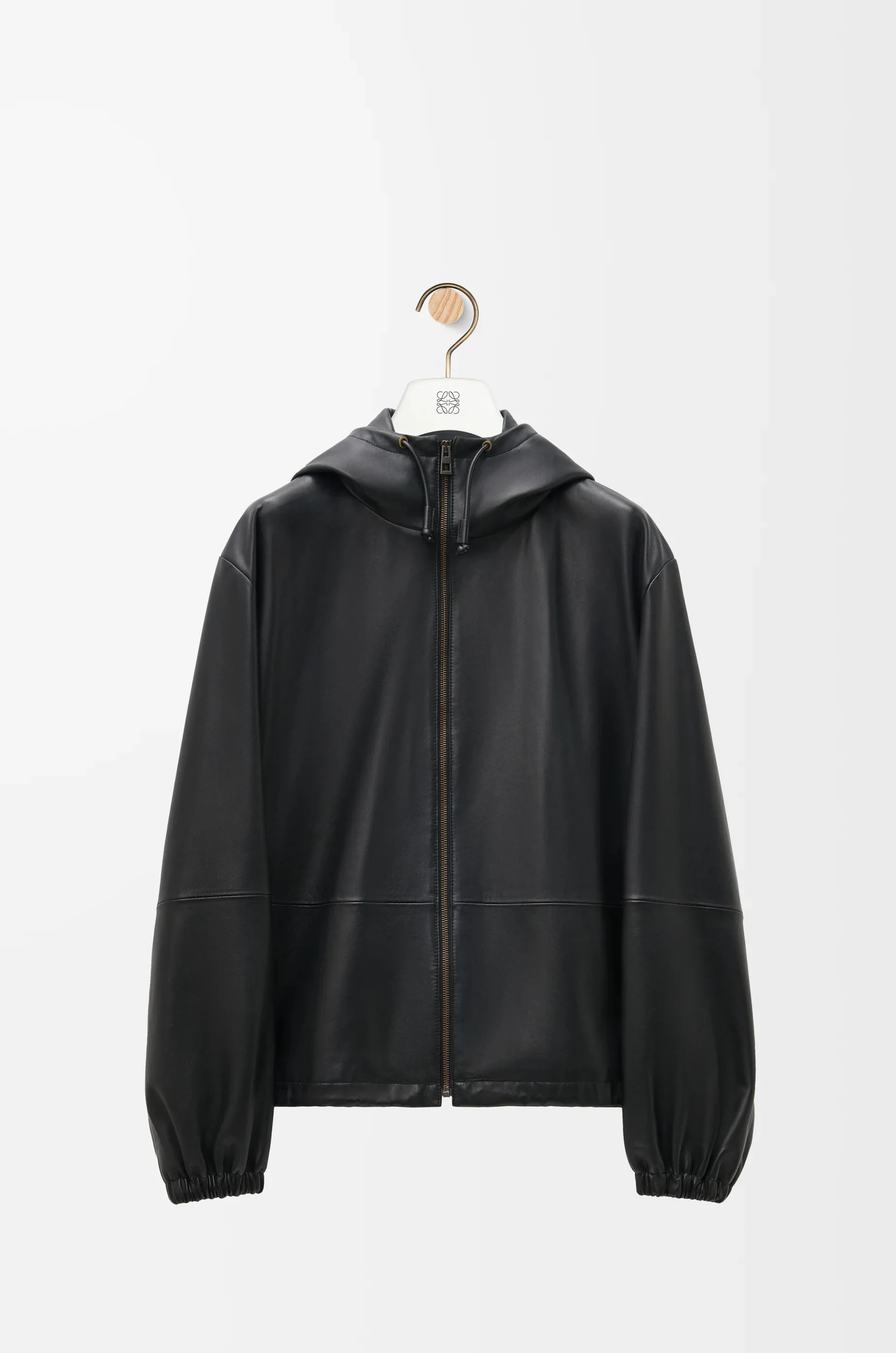 Hooded jacket in nappa lambskin - 1