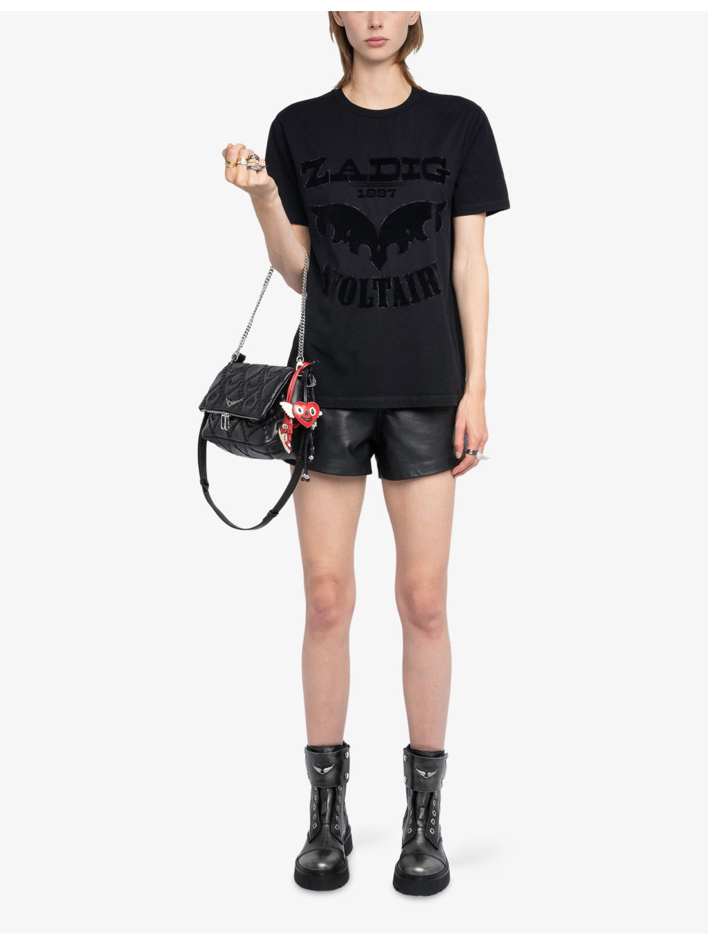 Edwin Rhinestone-Embellished Short-Sleeve Cotton T-Shirt - 2