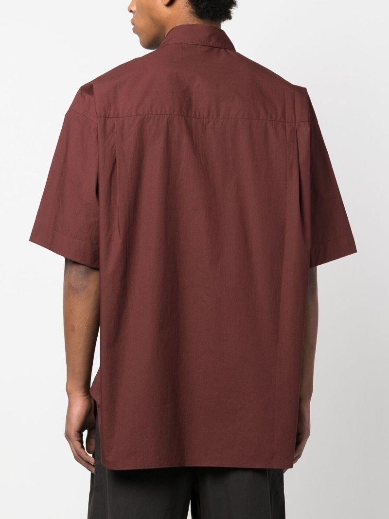 poplin short-sleeved shirt - 4