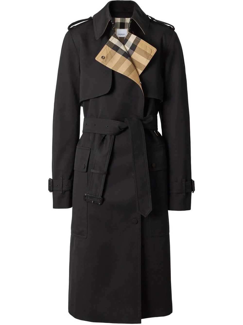 gabardine trench coat - 1