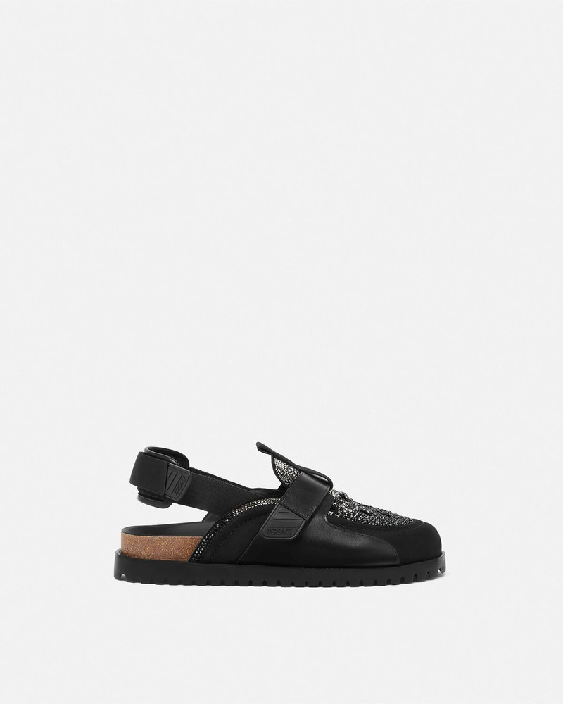 Crystal Suede Mules 1