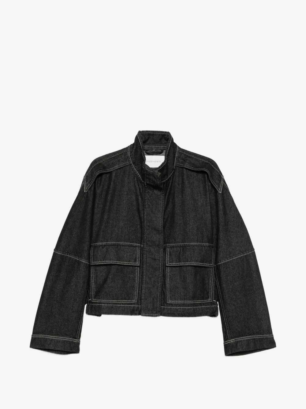 Jola contrast-stitch denim jacket - 1