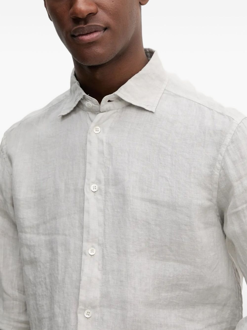 linen long-sleeve shirt - 3