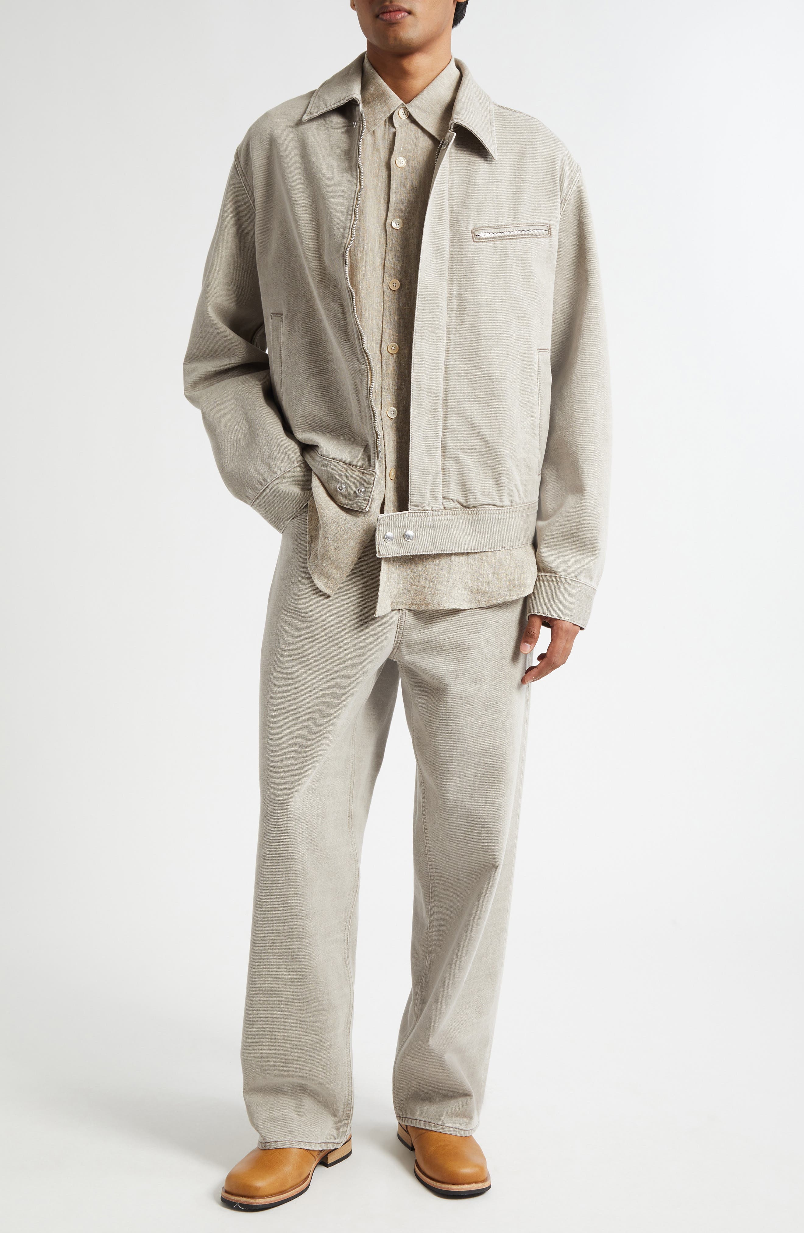 OUR LEGACY Miller Jacket in Vienna Beige Wash at Nordstrom - 2
