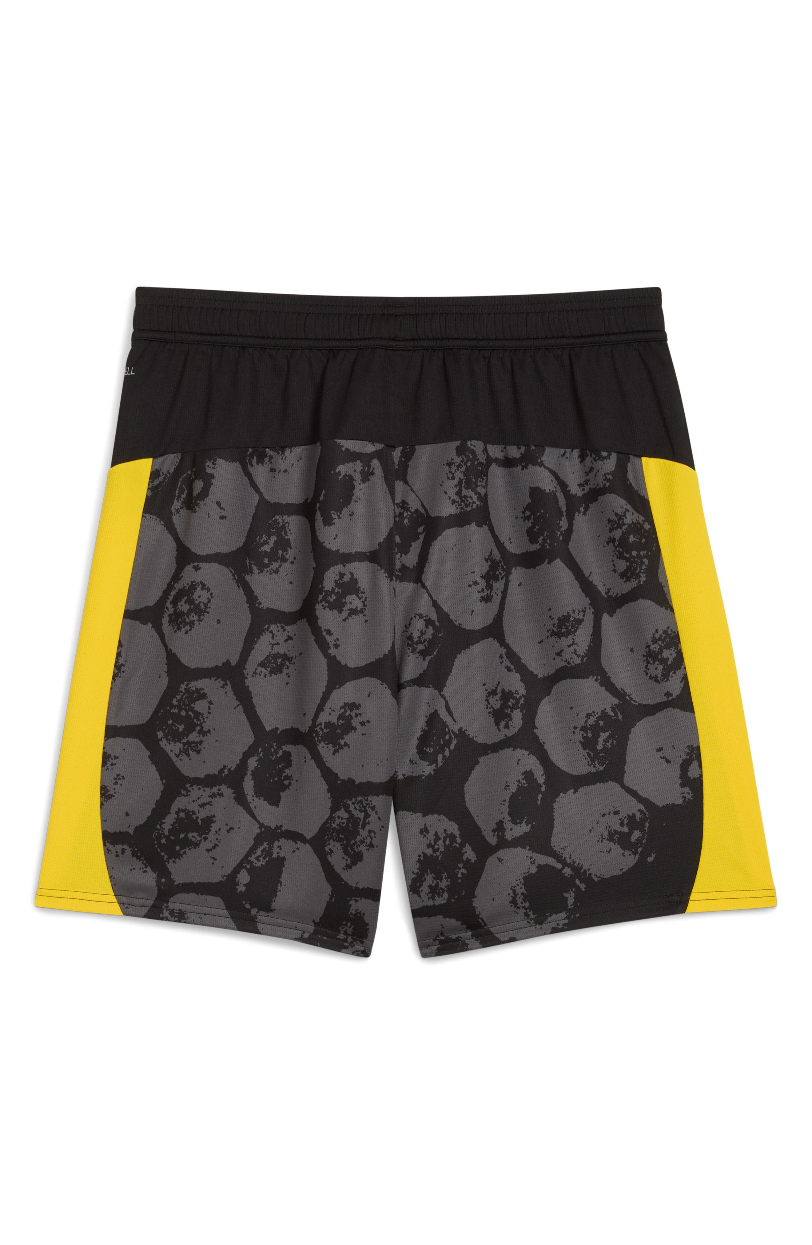 PUMA x KidSuper BVB Replica Performance Mesh Soccer Shorts in Puma Black-Faster Yellow at Nordstrom - 4