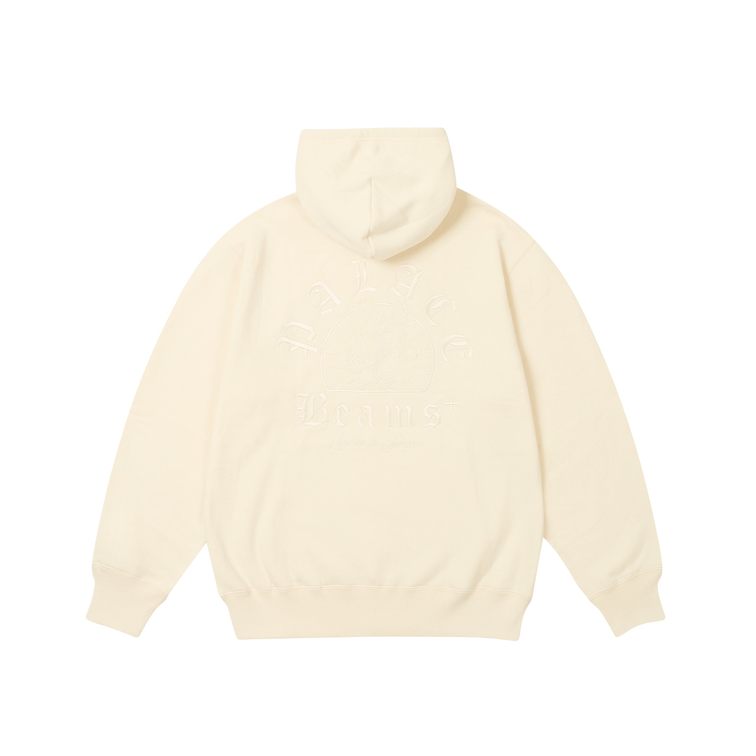 PALACE BEAMS PLUS GRAPHIC HOOD WHISPER WHITE - 1