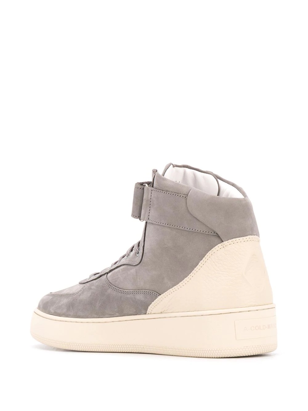 two-tone high-top sneakers - 3