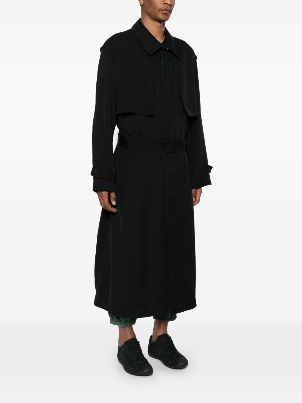 twill trench coat - 3