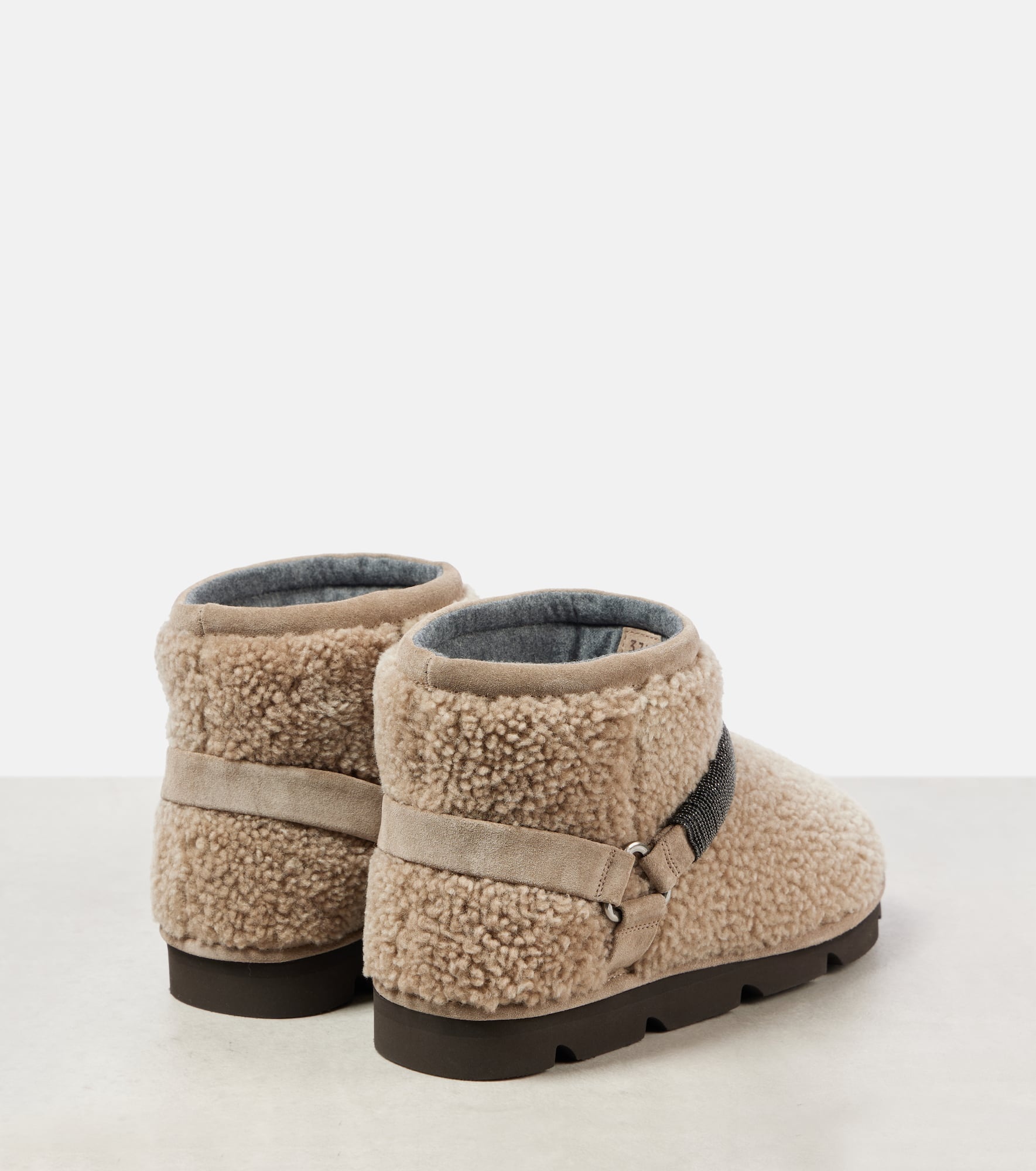 Monili Beads shearling snow boots - 2