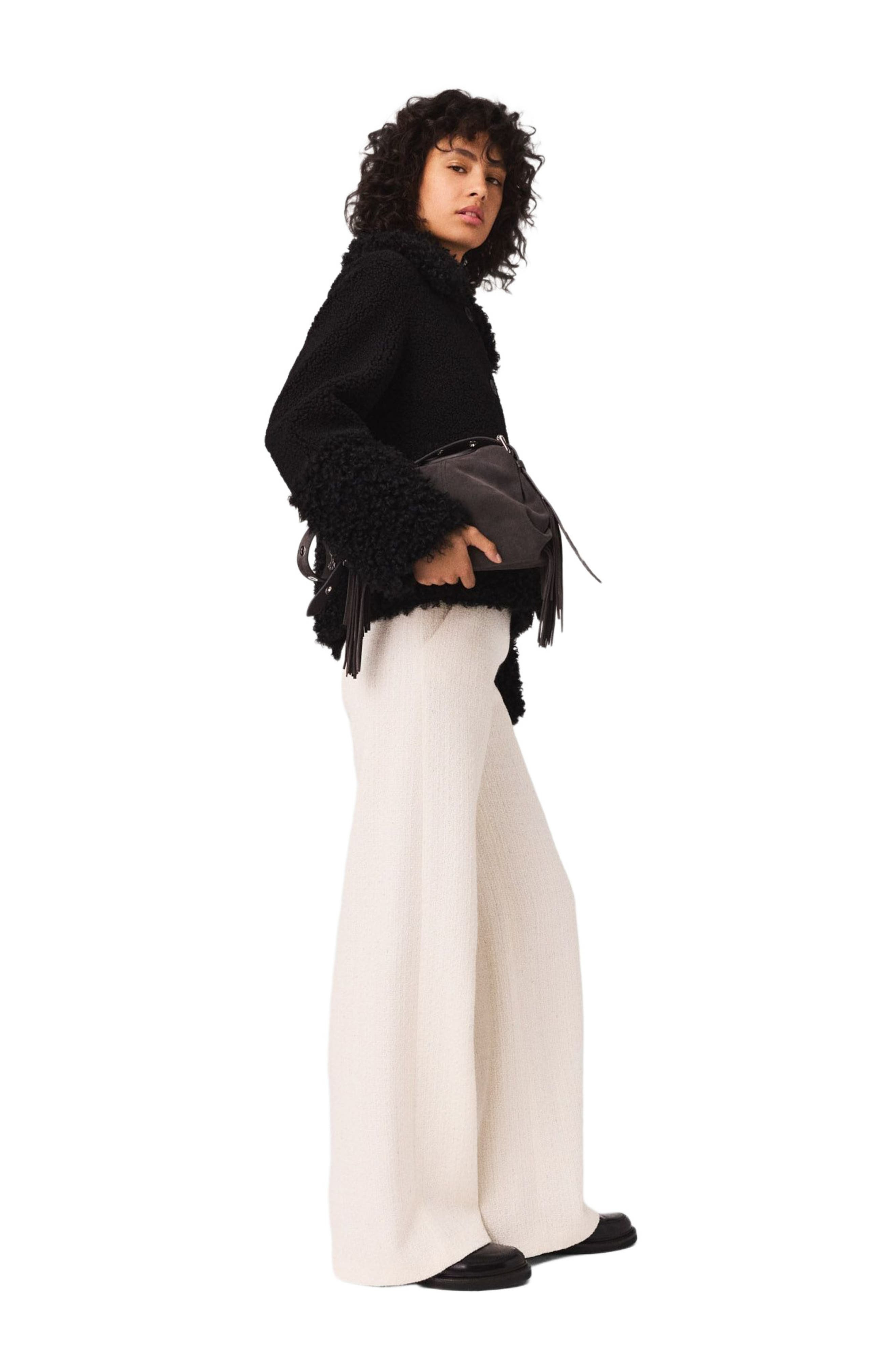maje Curly jacket in Black at Nordstrom - 4