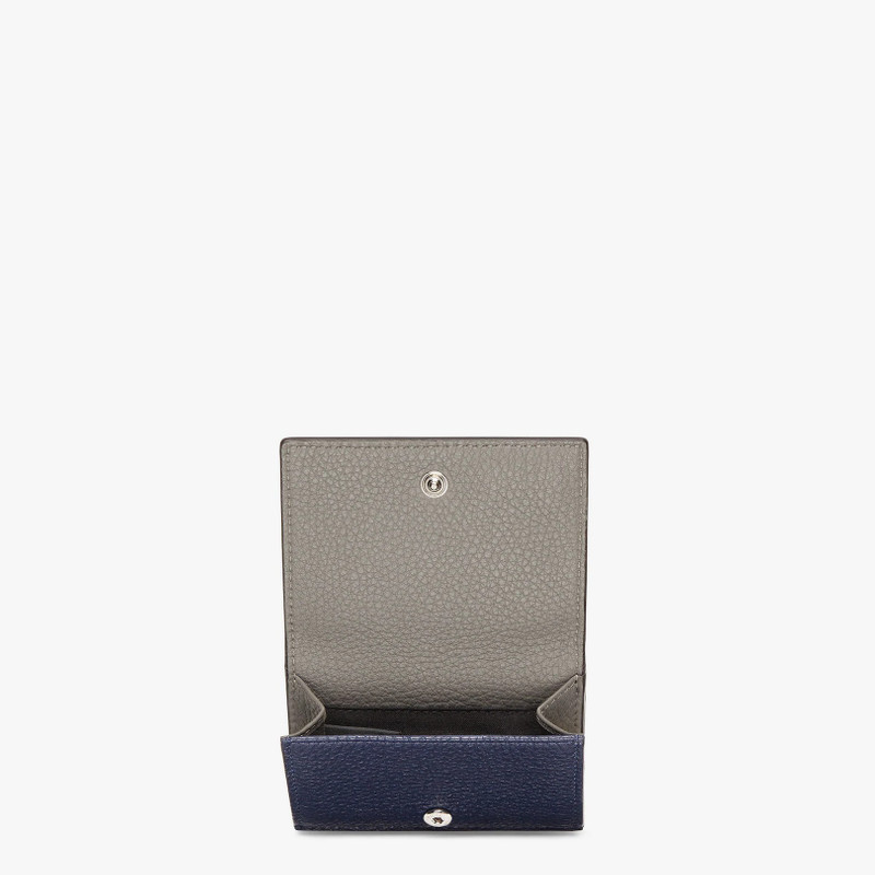 FENDI Blue leather tri-fold wallet outlook