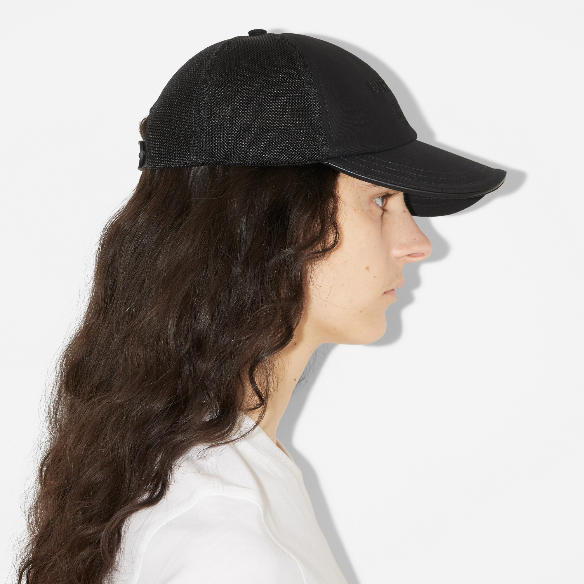 Horseferry Motif Cotton and Mesh Baseball Cap - 4