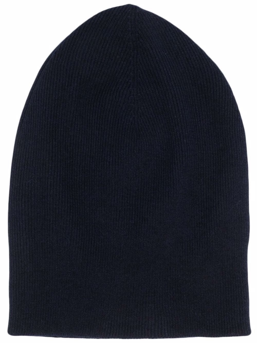 knitted cashmere beanie - 1