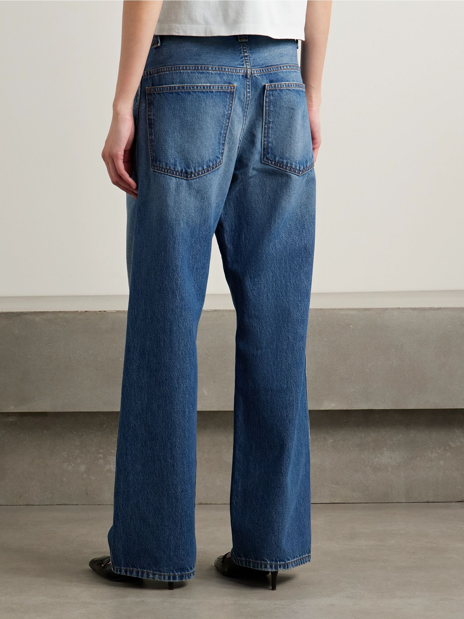 Winslow mid-rise straight-leg jeans Light denim - 4