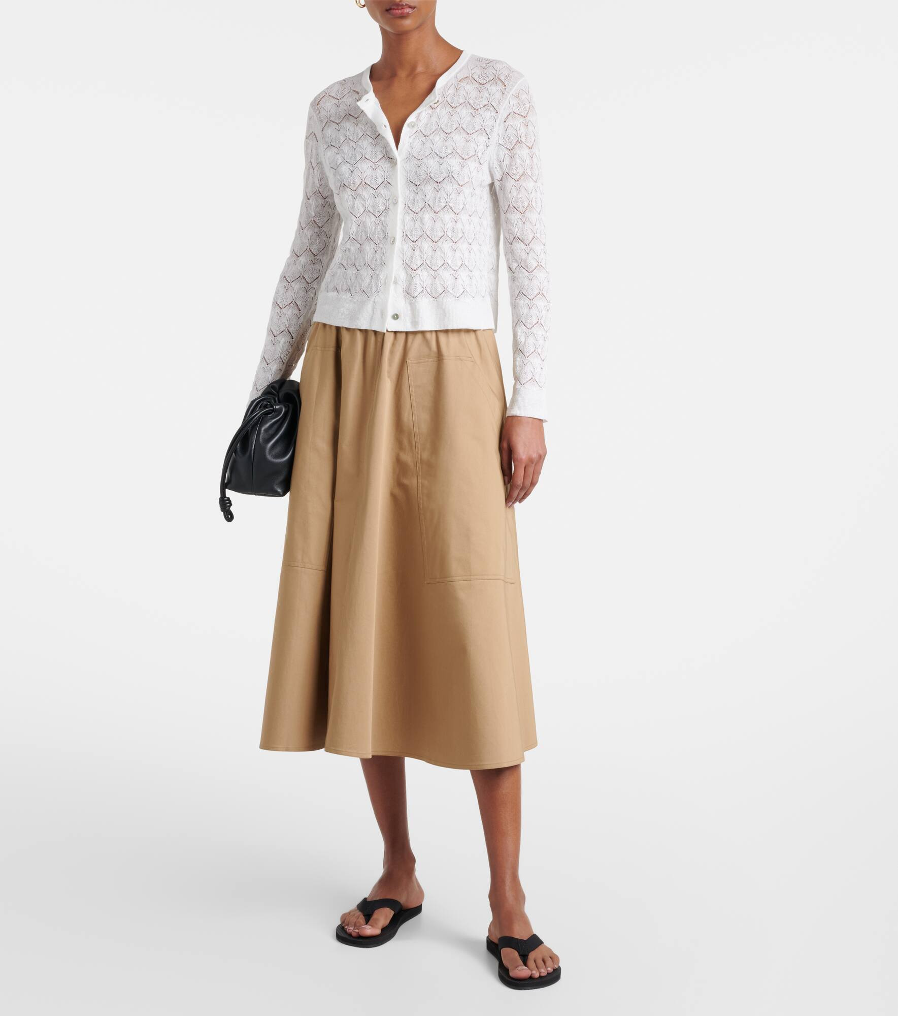 Pointelle cotton cardigan - 2